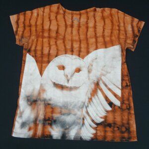 DEFTONES DIAMOND EYES OWL - WOMENS XL REVERSE TIE-DYE T-SHIRT L308